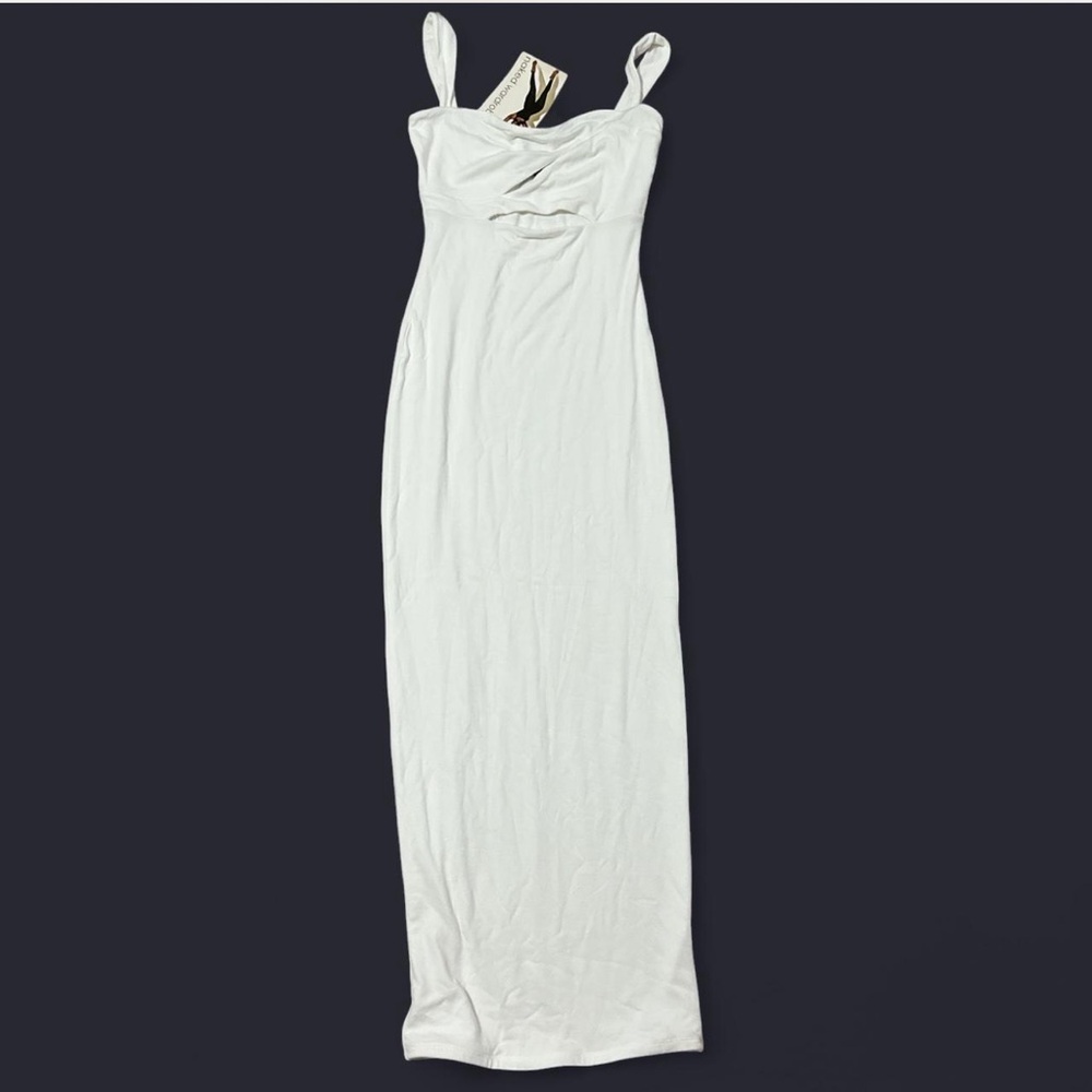Naked Wardrobe White Maxi Dress